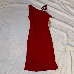 NWT RED SLIP-ON DRESS